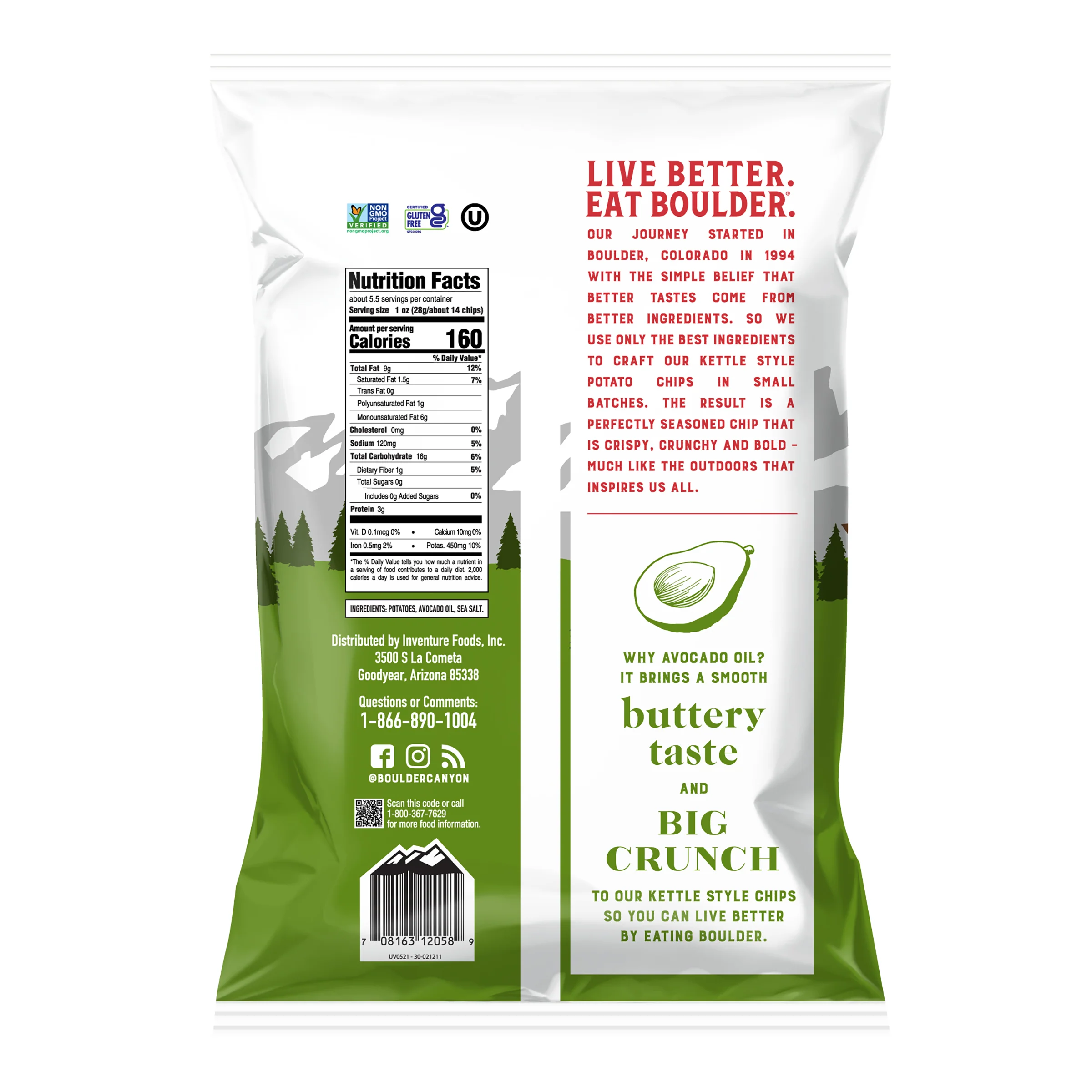 Boulder Canyon Kettle Potato Chips Canyon Cut Avocado Oil Sea Salt - Image 8