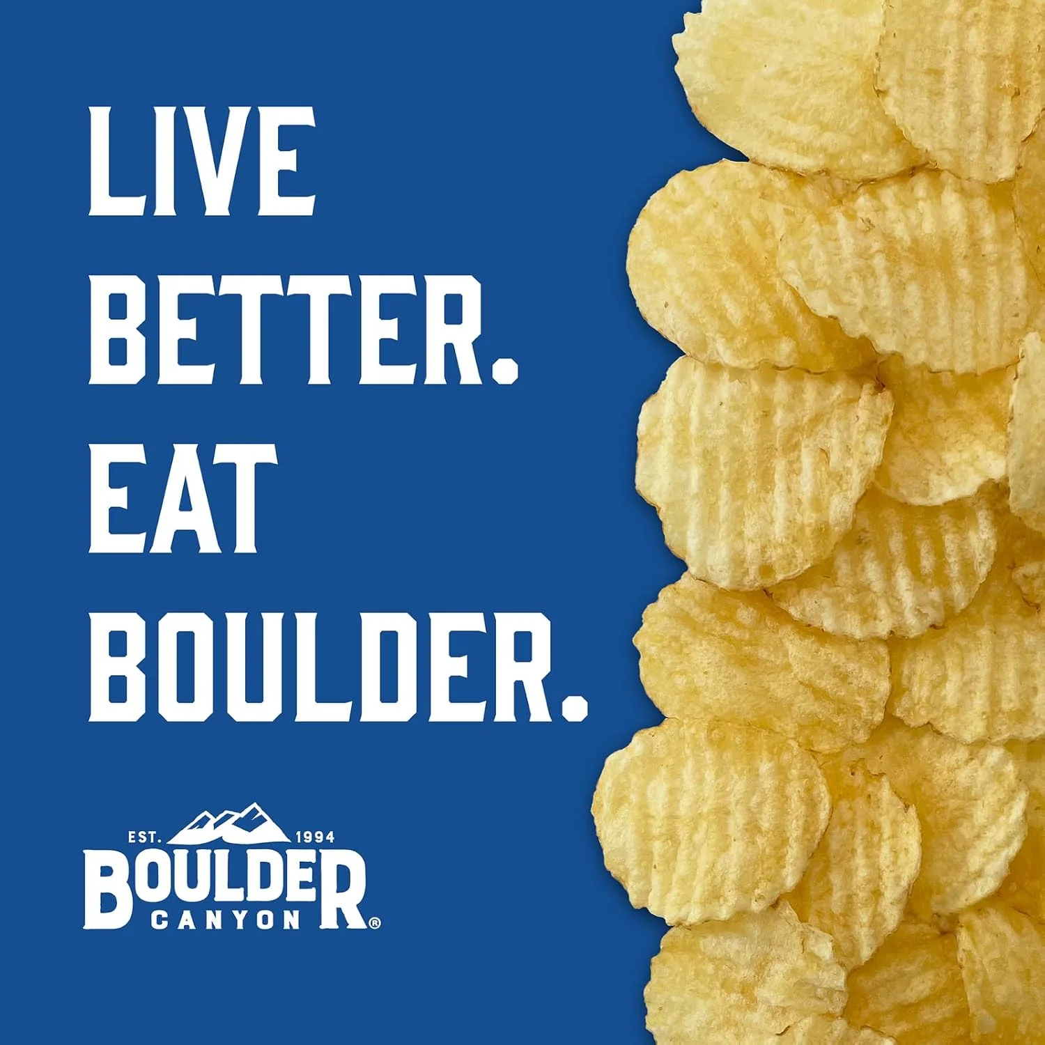 Boulder Canyon Kettle Potato Chips Canyon Cut Avocado Oil Malt Vinegar & Sea Salt - Image 5