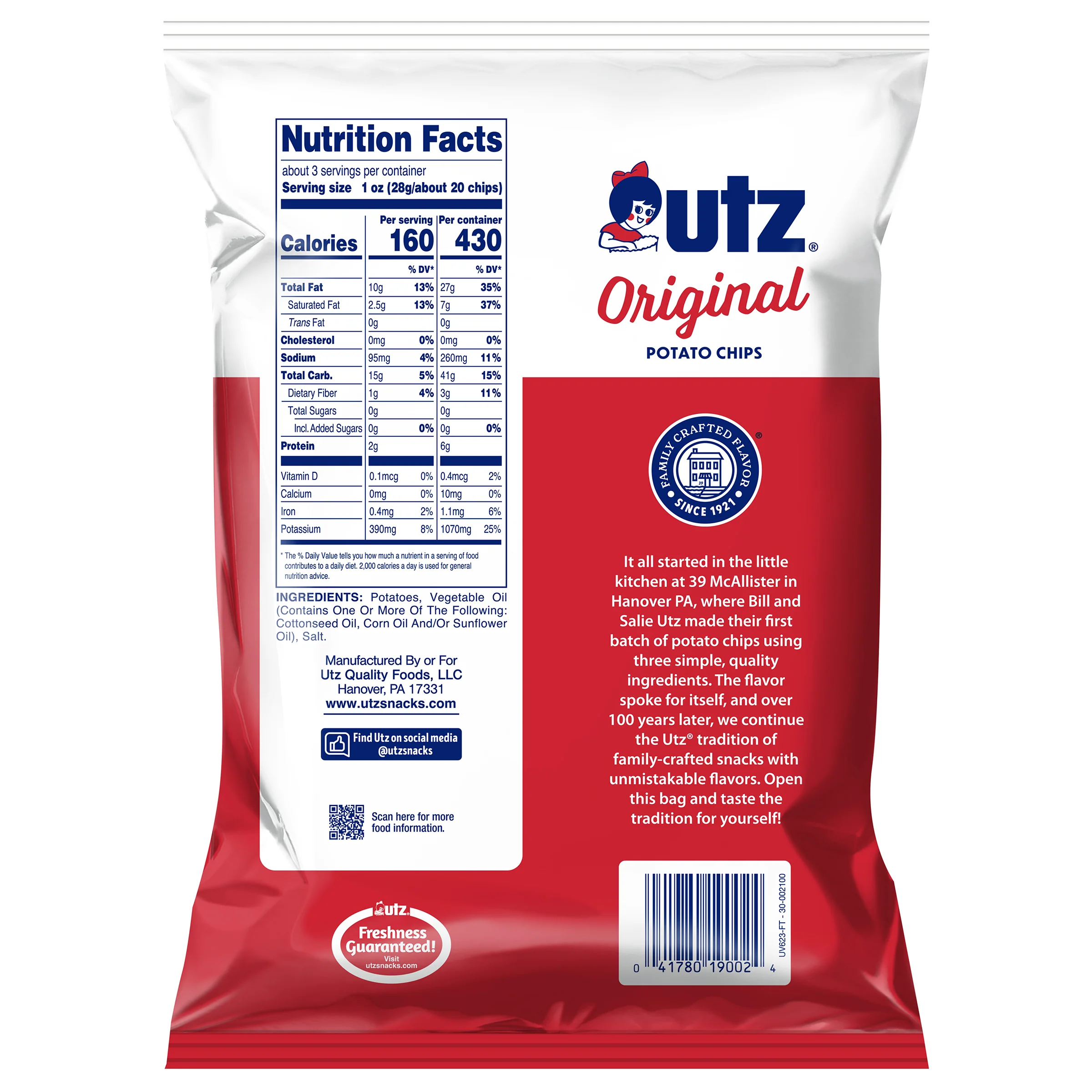 Utz Original Potato Chips - Image 8
